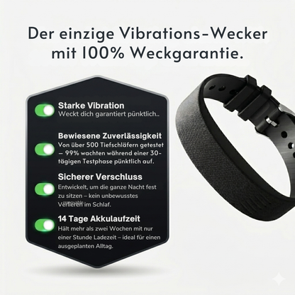 PRO-SLEEP PRO™ — Der erste Wecker, den man fühlt, statt hört.