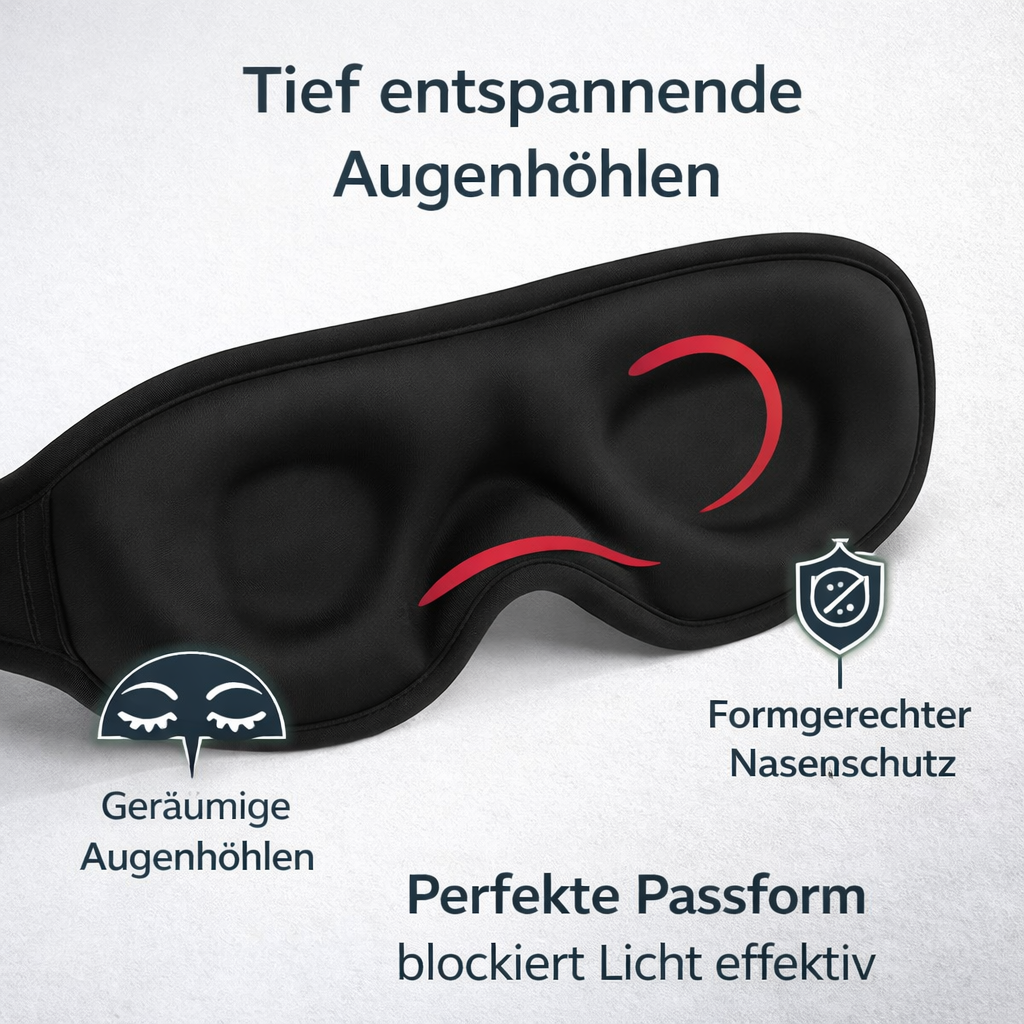 Deep-Blackout Schlafmaske